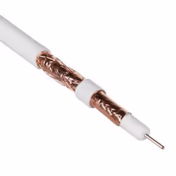 Maclean MCTV-470 câble coaxial RG-6/U 25 m Blanc