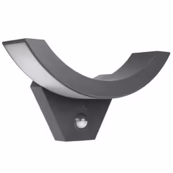 Lampe LED avec capteur de mouvement infrarouge gris