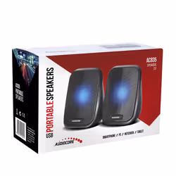 Audiocore AC835 haut-parleur Noir Avec fil 6 W