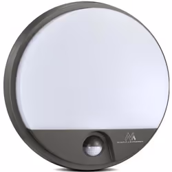 Applique murale LED avec détecteur de mouvement infrarouge IP54 - MACLEAN MCE291 GR - 15W - Gris