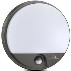 Applique murale LED avec détecteur de mouvement infrarouge IP54 - MACLEAN MCE291 GR - 15W - Gris