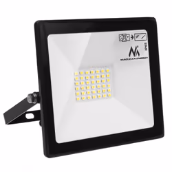 MACLEAN MCE530 CW PROJECTEUR A LED LAMP À ÉCONOMIE D'ÉNERGIE SUPER SLIM (BLANC FROID 6000K, 30W)