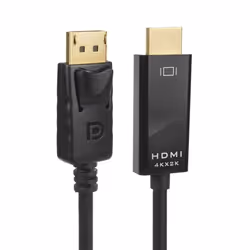 Câble vidéo - Maclean - MCTV-714 - DisplayPort vers HDMI - 4K / 30Hz - 18 m noir