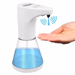 Distributeur de savon automatique - PR-530 - Blanc - 480 ml - Sans contact - 5 niveaux de régulation