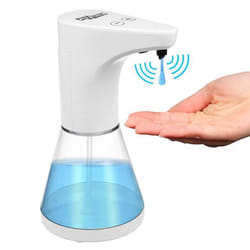 Distributeur de savon automatique - PR-530 - Blanc - 480 ml - Sans contact - 5 niveaux de régulation