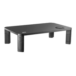 Support décran réglable - Ergo Office - 17~32 - Chargeur sans fil Qi - Charge max 20kg - Noir