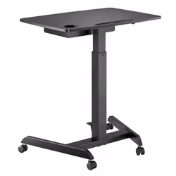 Bureau - Non spécifié - Table dordinateur portable - Réglable en hauteur - 1 tiroir - Noir