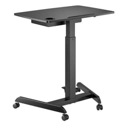 Bureau - Non spécifié - Table dordinateur portable - Réglable en hauteur - 1 tiroir - Noir