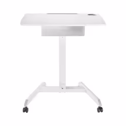 Table dordinateur portable à hauteur réglable avec roulettes et un tiroir Bureau assis-debout Réglable en hauteur jusquà 113c ...