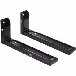 Support universel pour micro-ondes - MACLEAN - Bras télescopiques - Charge jusquà 30kg - Noir