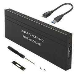 Maclean MCE582 Boîtier de disques de stockage Enceinte ssd Noir M.2