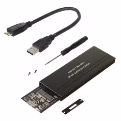 Maclean MCE582 Boîtier de disques de stockage Enceinte ssd Noir M.2
