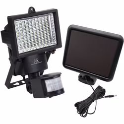 MCE442 Lampe Solaire led Projecteur Détecteur de Mouvement Projecteur Mural Lumière Crépuscule IP44 6W - Maclean