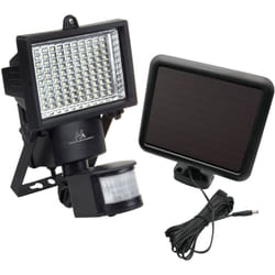 MCE442 Lampe Solaire led Projecteur Détecteur de Mouvement Projecteur Mural Lumière Crépuscule IP44 6W - Maclean