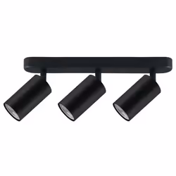 Plafonnier/Mural - Maclean - MCE453 B - Aluminium - 3xGU10 - Noir Mat - 90° dinclinaison
