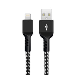 Câble pour IOS Maclean supporte la charge rapide 2.4A transfert de données 5V/2.4A noir longueur 2m MCE481