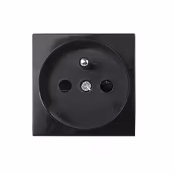 Prise de type E - Maclean - MCE718B - Noir - 16A 250V - Encastrée