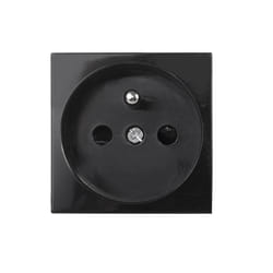 Prise de type E - Maclean - MCE718B - Noir - 16A 250V - Encastrée
