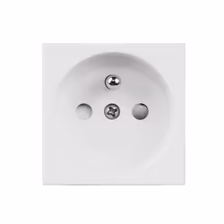 Prise de type E avec mise à la terre Maclean MCE718W blanc