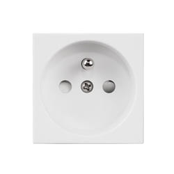 Prise de type E avec mise à la terre  Maclean MCE718W blanc