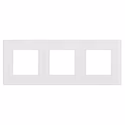 Cadre en verre - Maclean - MCE731W - 228x86mm - 3 prises - Blanc