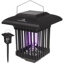 Lampe insecticide Maclean Solar LED UV - Piège à moustiques - 2W - Noir