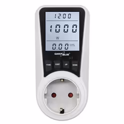 Compteur dénergie - GreenBlue - GB350 - Affichage des coûts - Moniteur de consommation - Prise schuko