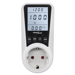 Compteur dénergie - GreenBlue - GB350 - Affichage des coûts - Moniteur de consommation - Prise schuko