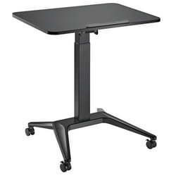 Bureau mobile - Maclean - MC-453B - Noir - Réglage pneumatique - 80x52cm - 8kg max