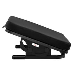 Repose-pieds ergonomique Maclean repose-jambes angle réglable en continu coussin amovible MC-460