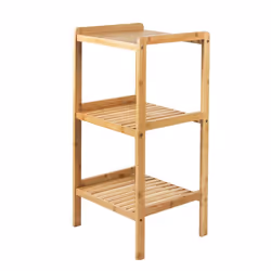 Meuble de salle de bain - GreenBlue - GB321 - Bambou naturel - 3 étagères - 370x330x780 mm