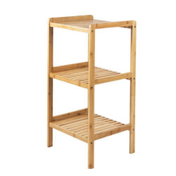 Meuble de salle de bain - GreenBlue - GB321 - Bambou naturel - 3 étagères - 370x330x780 mm