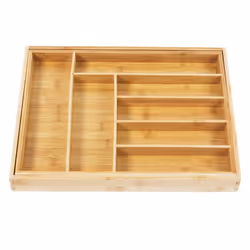 Range-couverts - GreenBlue - GB379 - Bambou - Extensible - 7 Compartiments