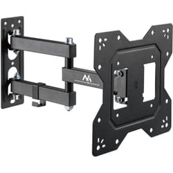 Maclean MC-700N Support mural pour moniteur TV universel max VESA 200x20 23"-43" 30kg noir extensible inclinable pour petits téléviseurs