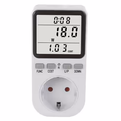 Compteur dénergie GreenBlue wattmètre type F 220-240V AC 50Hz charge max. 16A IP20 batterie intégrée GB364 F