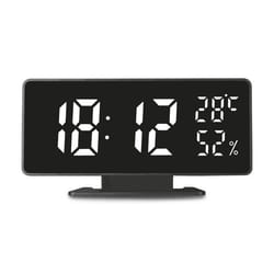 Horloge - GreenBlue - GB395 - Alarme - Thermomètre - Hygromètre noir