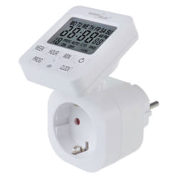Prise avec horloge digitale GreenBlue timer programmateur minuterie max. 16A IP20 GB605 F