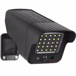 Caméra factice solaire Maclean SOL1803S clignotant LED détecteur de mouvement LED éclairage autocollant