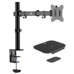 Support de bureau Maclean pour moniteur LCD double bras VESA 75x75 et 100x100 17-32 8kg avec renfort de table MC-883 +