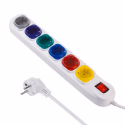 Multiprise - Maclean - MCE509 - 6 prises - Interrupteur lumineux - 15m blanc