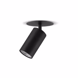 MACLEAN ENCASTRÉ/TUBE, SPOT, ROND, ALUMINIUM, GU10, 55 X100MM, NOIR, MCE364 B