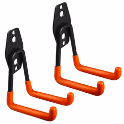 Set de 2 supports mural de garage Maclean MC-442 pour pneus outils de jardin échelle tuyaux. acier charge max. 70kg 2 pièces