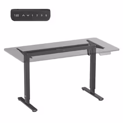 Bureau électrique réglable - Ergo Office - ER-400 - Hauteur max 116 cm - Charge max 80 kg - Noir