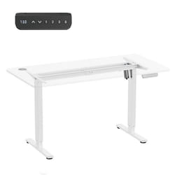 Bureau électrique - Ergo Office - ER-400 - Hauteur max. 1160mm - Charge max. 80kg - Blanc