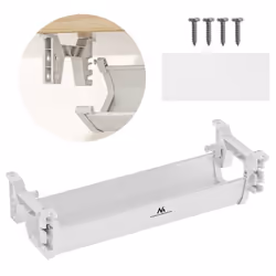 Organisateur de câbles/rallonges Maclean sous le bureau charge max. 5kg blanc MC-106 W
