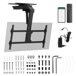 Support électrique pour TV Maclean plafond support Tuya max. VESA 800x400 réglable +90°-90° pour TV 43-86 max. 45kg MC-109