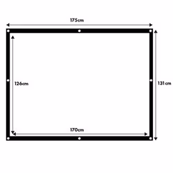 Ecran de projection - Maclean - MC-166 - 84 - 4:3 - Cadre 25mm