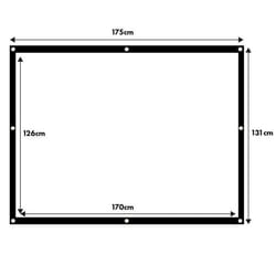 Ecran de projection - Maclean - MC-166 - 84 - 4:3 - Cadre 25mm