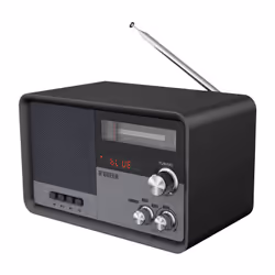 Noveen PR950, Portable, AM, FM, Noir, Rotatif, Externe, 2200 mAh