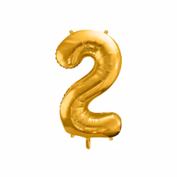 PartyDeco FB1M-2-019, Ballon-jouet, Feuille, Or, Monochromatique, Universel, Universel
